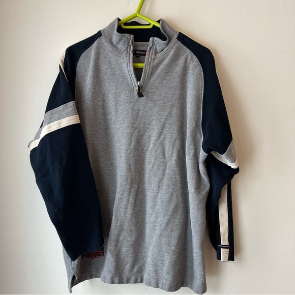 Point Zero Y2K 1/4 zip cotton blend sweater men’s medium - Picture 1 of 9